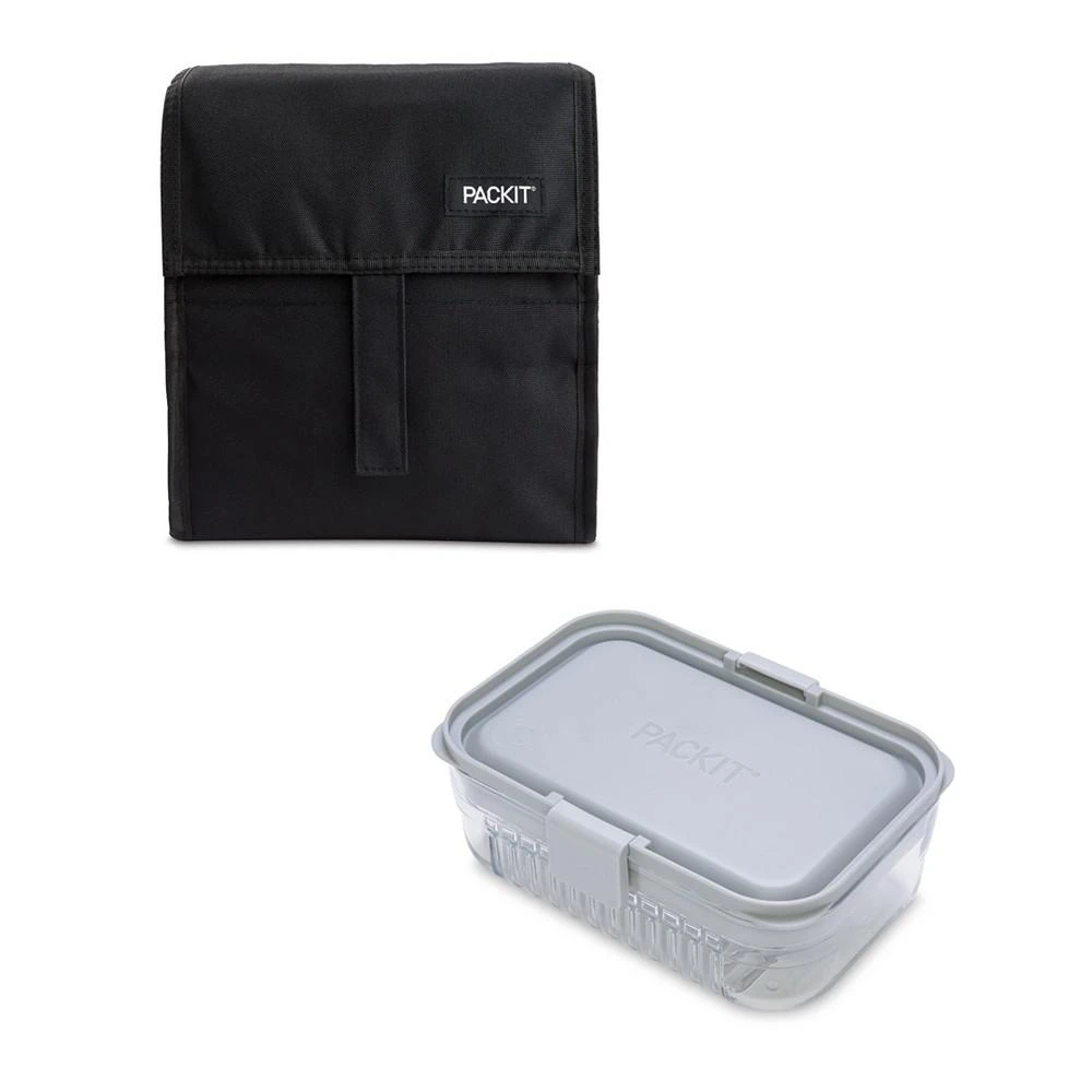 商品Pack It|Freezable Lunch Bag and Mod Lunch Bento Set, 5 Piece,价格¥745,第3张图片详细描述