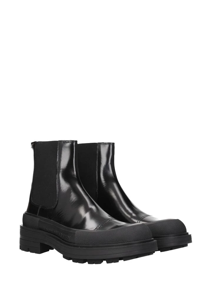 商品Alexander McQueen|Ankle Boot Leather Black,价格¥3635,第2张图片详细描述