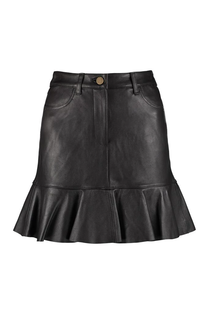 商品Michael Kors|MICHAEL Michael Kors Leather Mini Skirt,价格¥1560,第1张图片