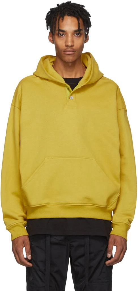 商品Fear of god|Yellow Everyday Henley Hoodie,价格¥3556,第1张图片