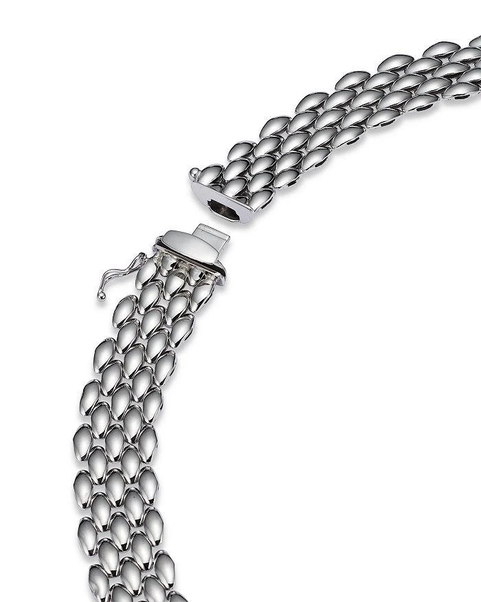 商品Alberto Amati|14K White Gold Flat Panther Link Chain Necklace, 18",价格¥59663,第4张图片详细描述