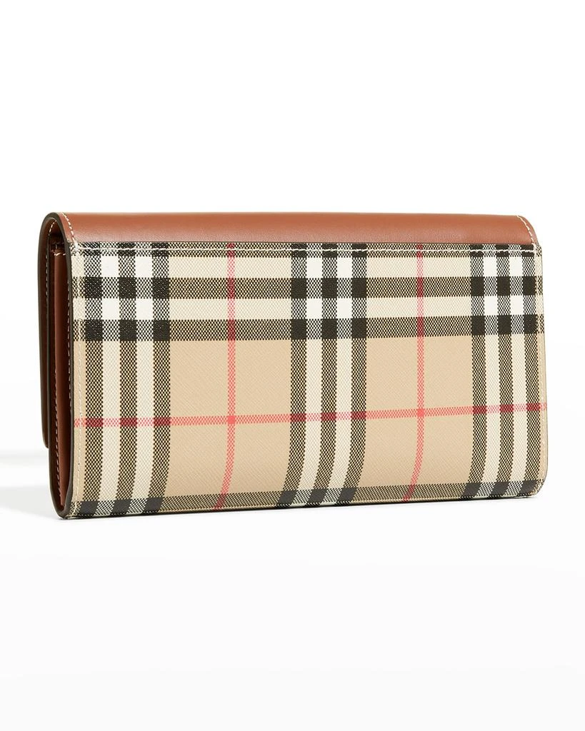 商品Burberry|Hannah Check Leather Crossbody Wallet,价格¥7491,第4张图片详细描述