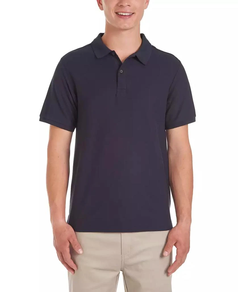 商品Nautica|Young Men Uniform Short Sleeve Double Pique Polo,价格¥84,第1张图片