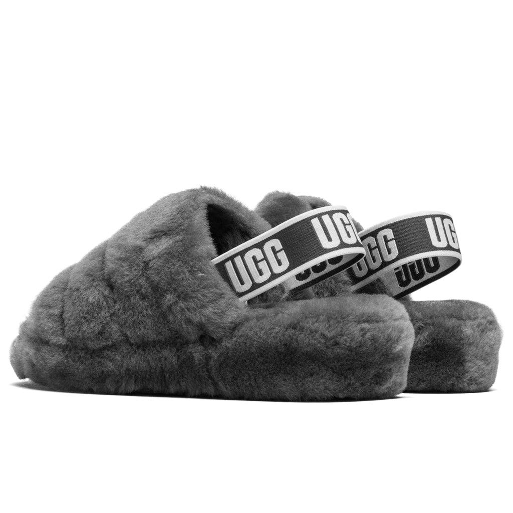 UGG Women's Fluff Yeah Slide - Charcoal商品第3张图片规格展示