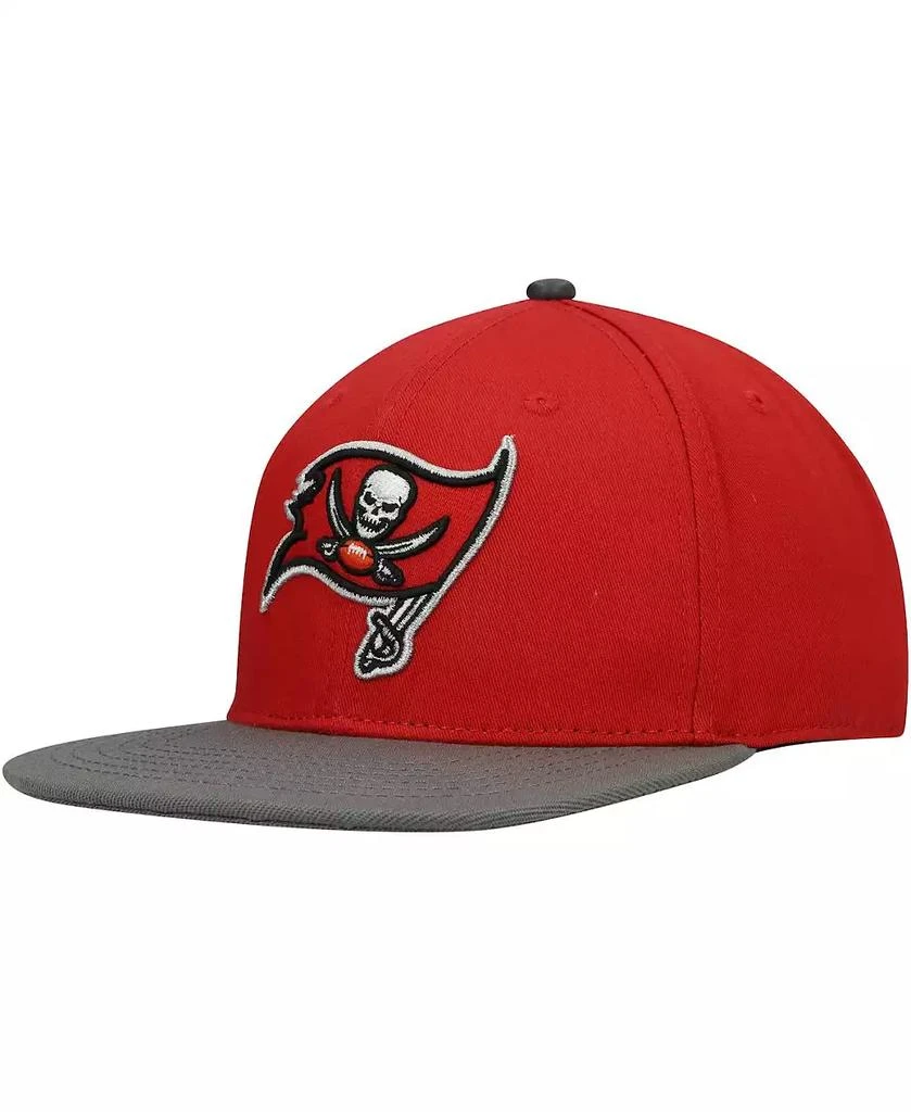 商品Pro Standard|Men's Red, Pewter Tampa Bay Buccaneers 2Tone Snapback Hat,价格¥299,第4张图片详细描述