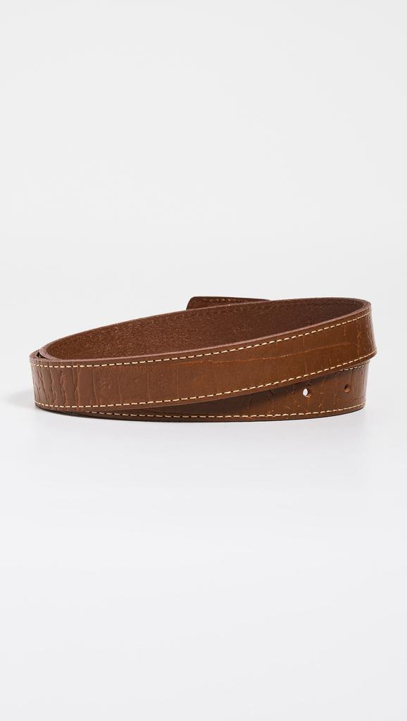 Madewell Textured Covered Buckle Croco Belt商品第4张图片规格展示