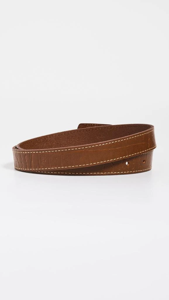 商品Madewell|Madewell Textured Covered Buckle Croco Belt,价格¥388,第4张图片详细描述