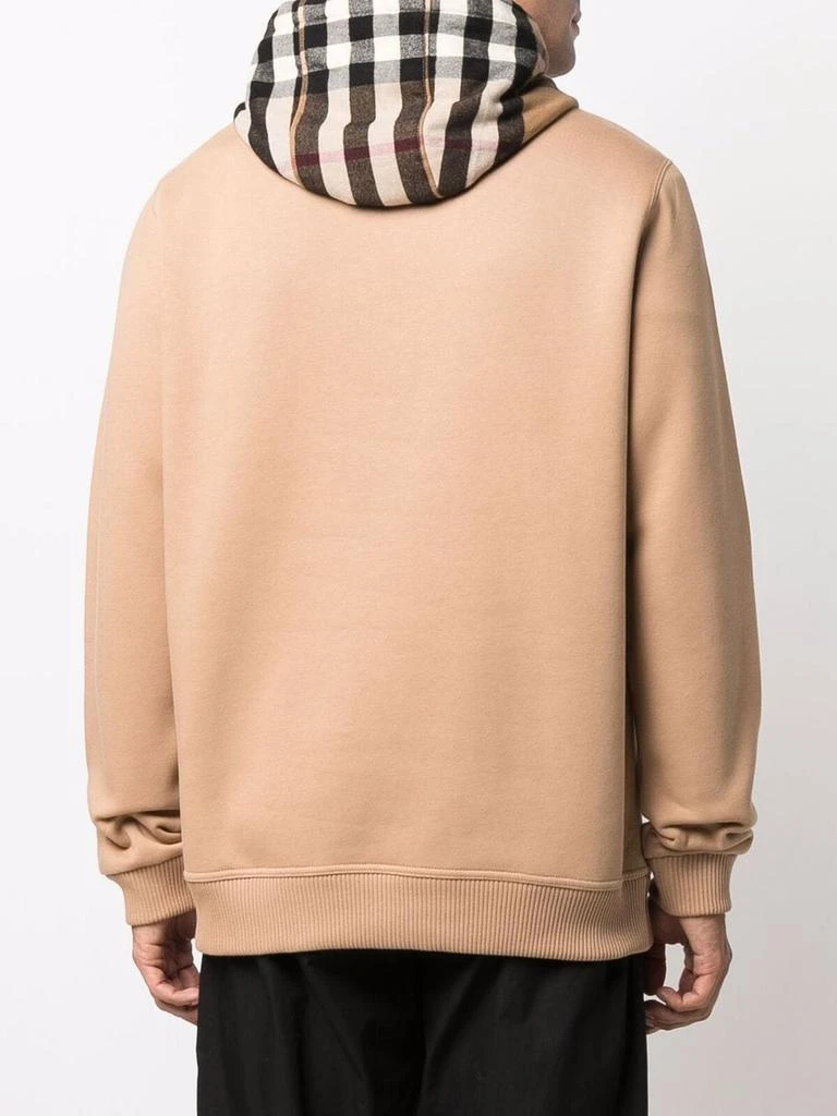 商品Burberry|BURBERRY - Checked Hood Cotton Sweatshirt,价格¥5666,第3张图片详细描述