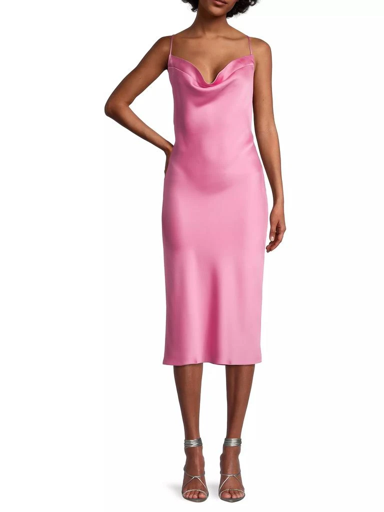 商品Norma Kamali|Satin Bias-Cut Midi-Dress,价格¥851,第2张图片详细描述