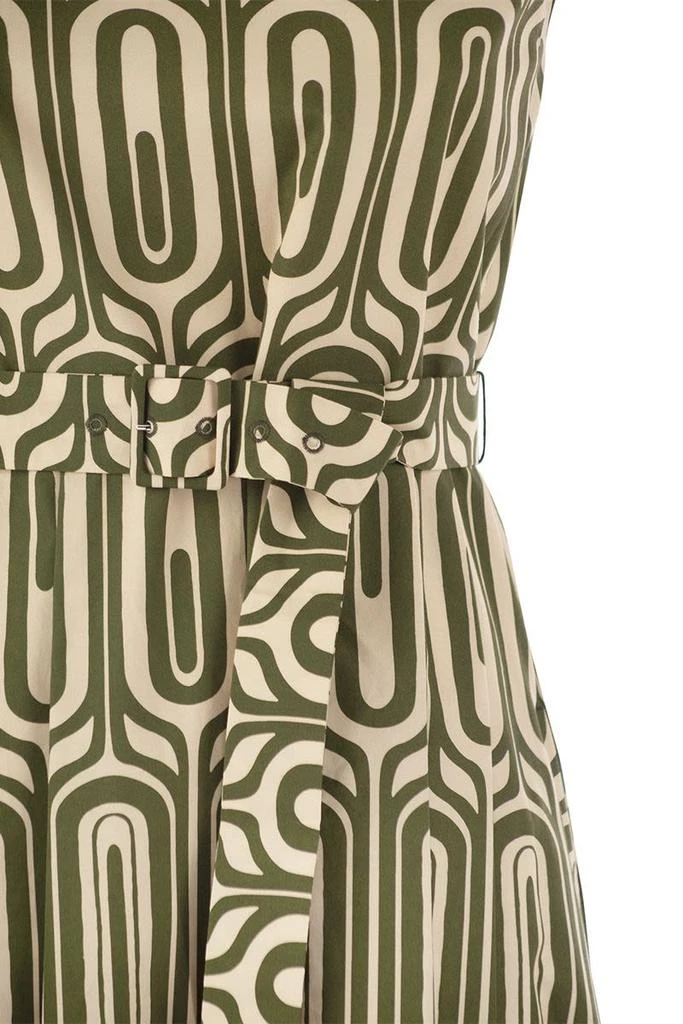 商品Max Mara|ANDREIS - PRINTED COTTON DRESS WITH BELT,价格¥3077,第4张图片详细描述