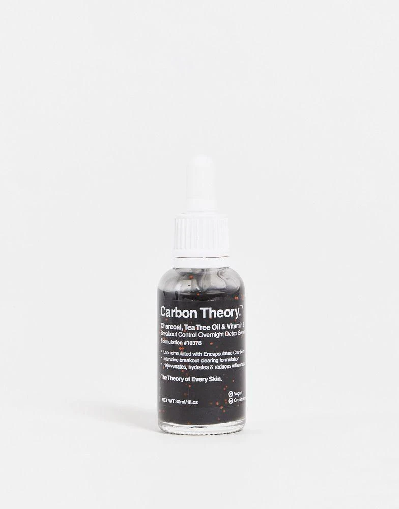商品Carbon Theory|Carbon Theory Charcoal, Tea Tree Oil & Vitamin E Overnight Detox Serum 30ml,价格¥86,第1张图片