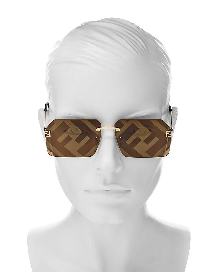 商品Fendi|Rimless Square Sunglasses, 59mm,价格¥3426,第2张图片详细描述
