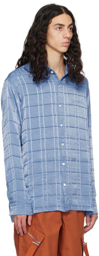 商品Jacquemus|Blue Le Papier 'La Chemise Tombolo' Shirt,价格¥4242,第4张图片详细描述