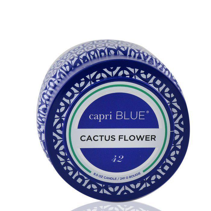 商品Capri Blue|Capri Blue 蓝白花纹旅行铝罐装蜡烛 - 仙人掌花 241g/8.5oz,价格¥148,第4张图片详细描述