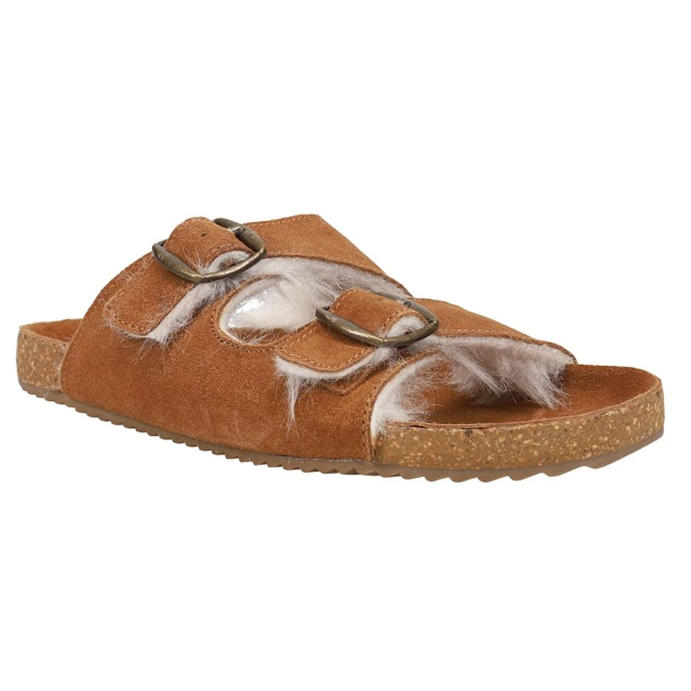 商品COCONUTS by Matisse|Victory Buckle Shearling Slide Sandals,价格¥153,第2张图片详细描述