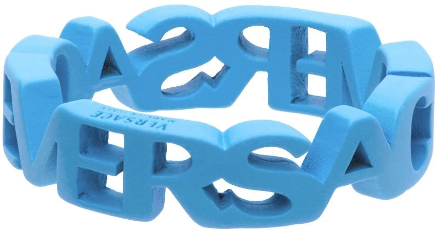 商品Versace|Blue Logo Cut-Out Ring,价格¥1264,第4张图片详细描述