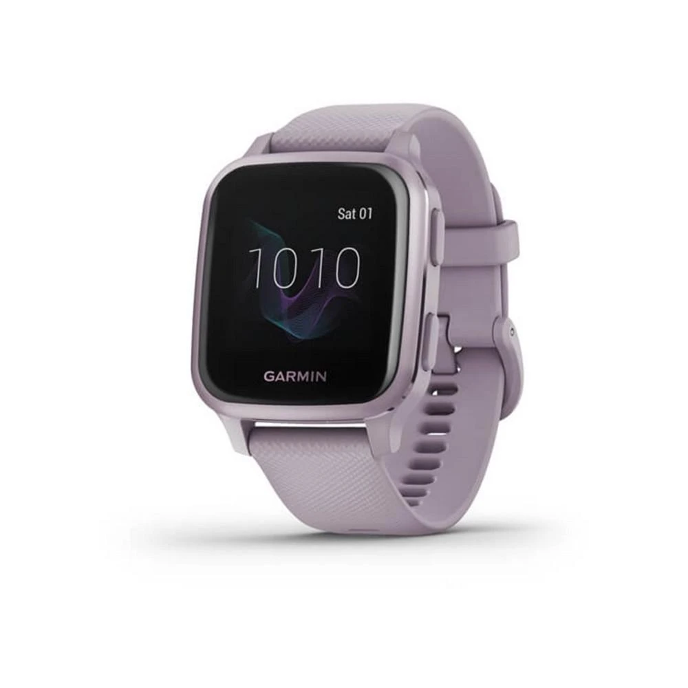 商品Garmin|Unisex Venu Sq Orchid Silicone Band Smart Watch 40mm,价格¥1495,第1张图片