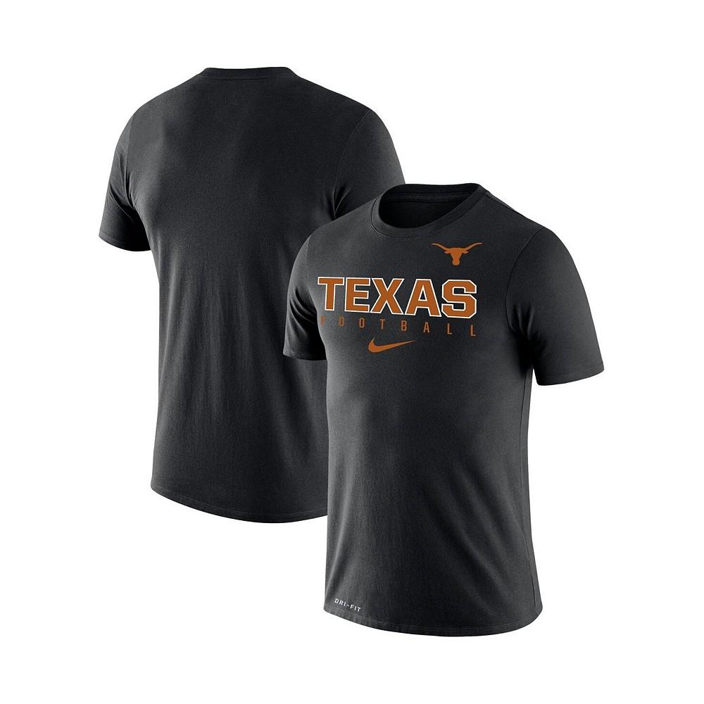 Men's Black Texas Longhorns Football Practice Legend Performance T-shirt商品第1张图片规格展示