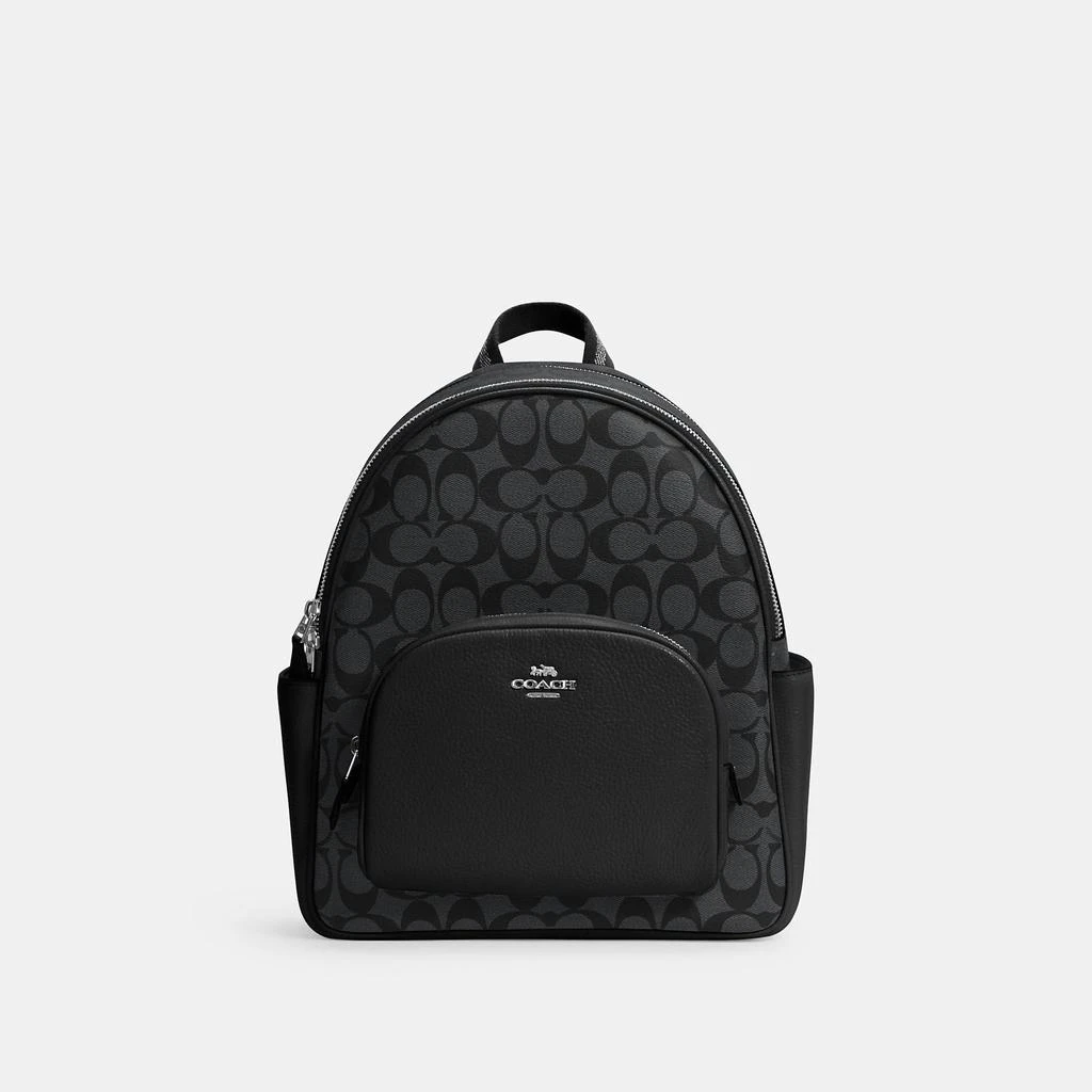 Coach Outlet Court Backpack In Signature Canvas 商品