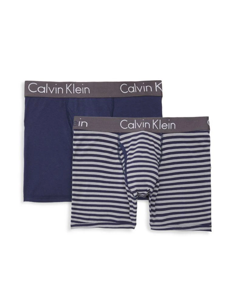 商品Calvin Klein|2-Pack Logo Boxer Briefs,价格¥150,第1张图片