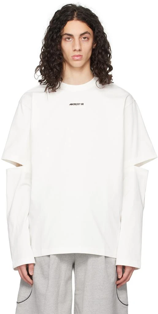 商品ADER error|White Cutout Long Sleeve T-Shirt,价格¥1421,第1张图片