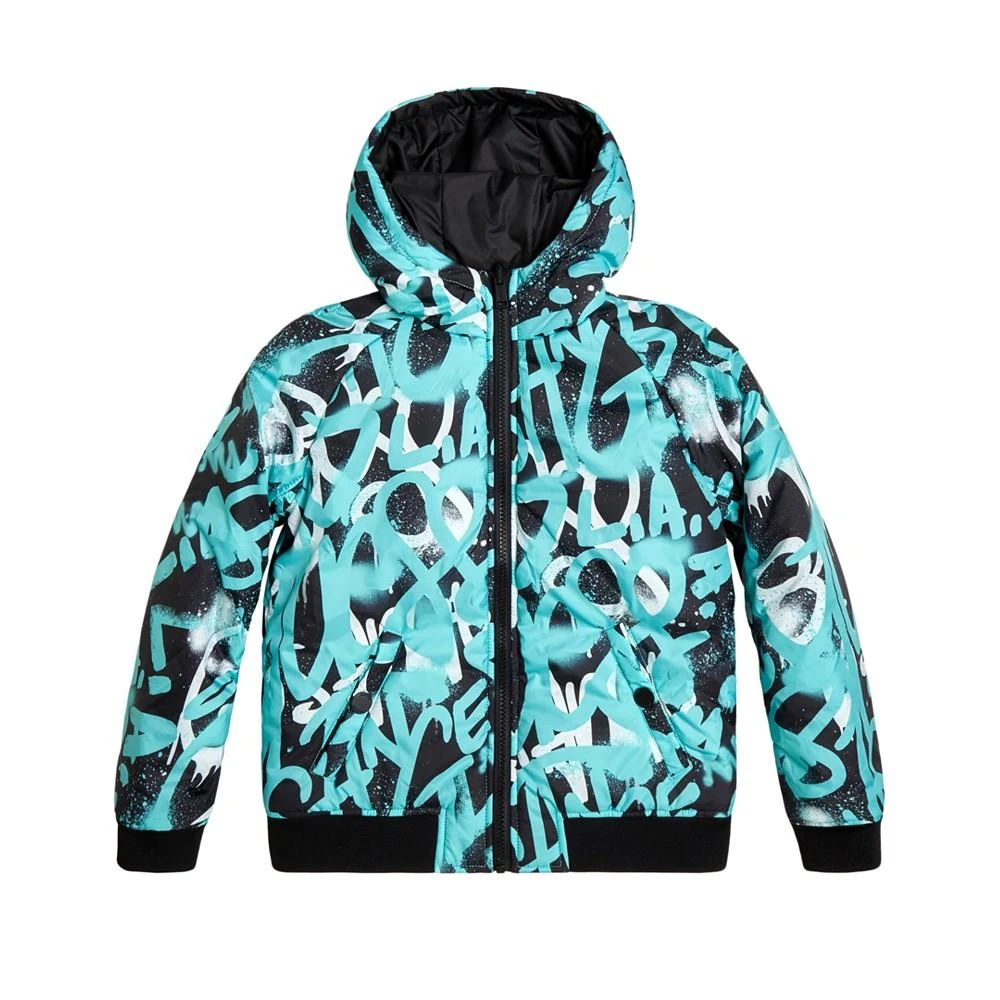 商品GUESS|Big Boys All Over Printed Reversible Padded Jacket,价格¥367,第1张图片