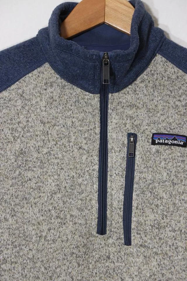 商品Patagonia|Vintage Patagonia Marled Mock Zip Pullover Fleece Colorblock Sweatshirt 08,价格¥668,第2张图片详细描述