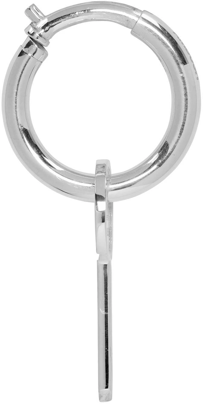 商品Ambush|Silver Single Key Charm Hoop Earring,价格¥2335,第2张图片详细描述