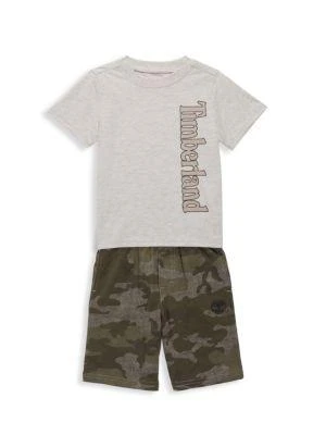 商品Timberland|Little Boy's 2-Piece T-Shirt & Shorts Set,价格¥119,第1张图片