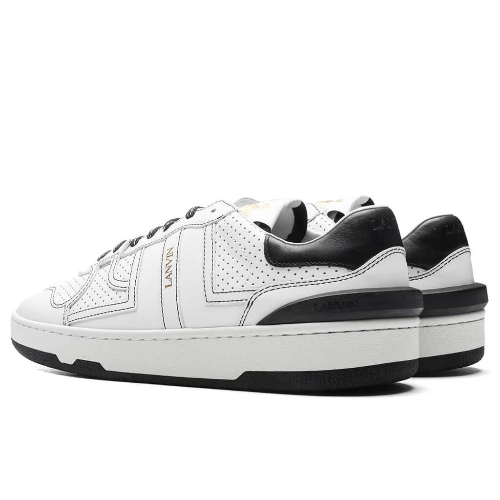 商品Lanvin|Lanvin Clay Low Top Sneakers - White/Black,价格¥3469,第3张图片详细描述