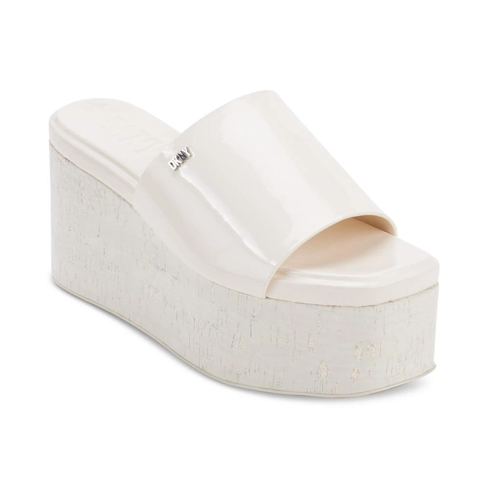 商品DKNY|Women's Adalira Slip-On Platform Wedge Slide Sandals,价格¥572,第1张图片