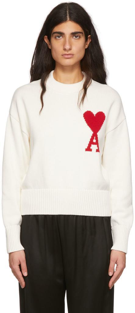 商品AMI|Off-White Ami De Cœur Sweater,价格¥3674,第1张图片