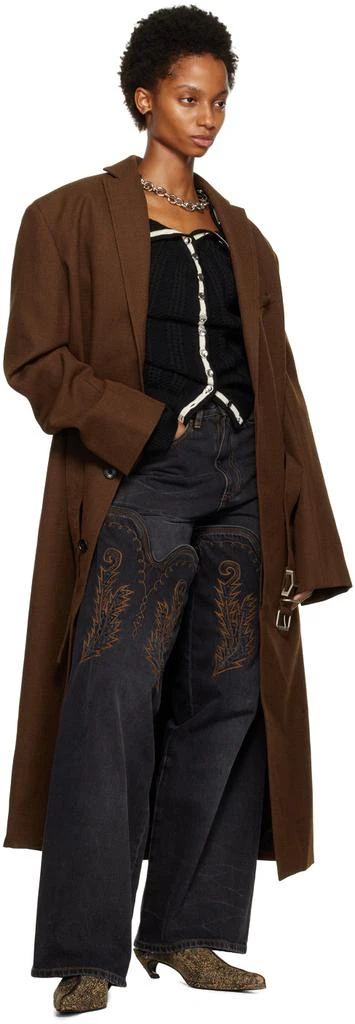 商品Y/Project|Brown Y Belt Coat,价格¥3485,第4张图片详细描述