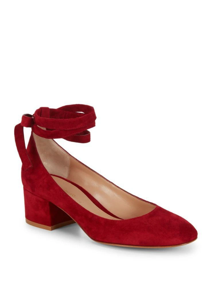 商品Gianvito Rossi|Suede Ankle-Strap Pumps,价格¥2759,第1张图片