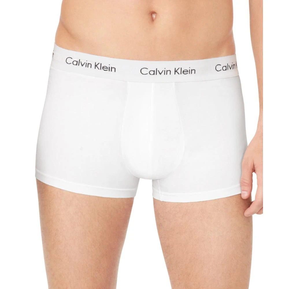 商品Calvin Klein|Calvin Klein Men's Cotton Stretch Low-Rise Trunks 3件套装,价格¥317,第2张图片详细描述