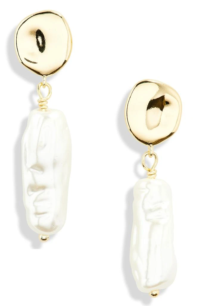 商品Nordstrom|Demi-Fine Faux Pearl Drop Earrings,价格¥84,第1张图片