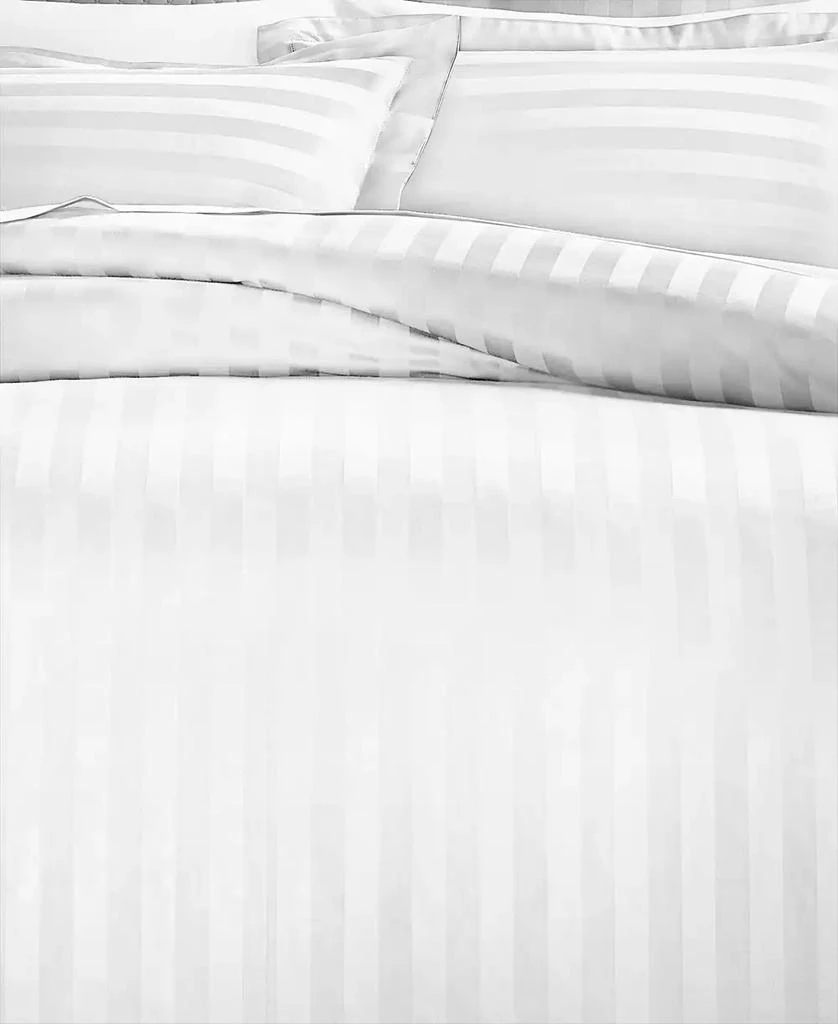 商品Charter Club|1.5" Stripe 550 Thread Count 100% Cotton 2-Pc. Duvet Cover Set, Twin, Exclusively at Macy’s,价格¥515,第2张图片详细描述