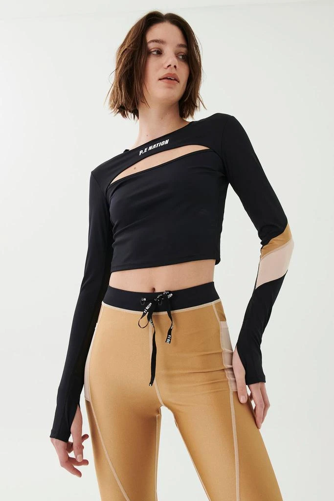 商品PE Nation|Magnitude Long Sleeve Top - Black,价格¥944,第2张图片详细描述