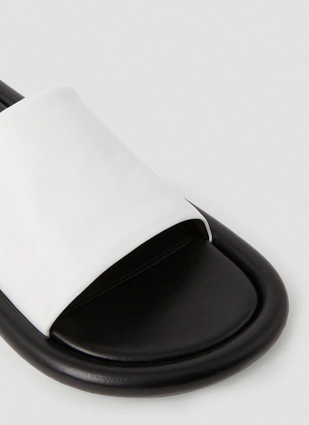 商品JW Anderson|Bumper Flat Sandals in White,价格¥1823,第5张图片详细描述