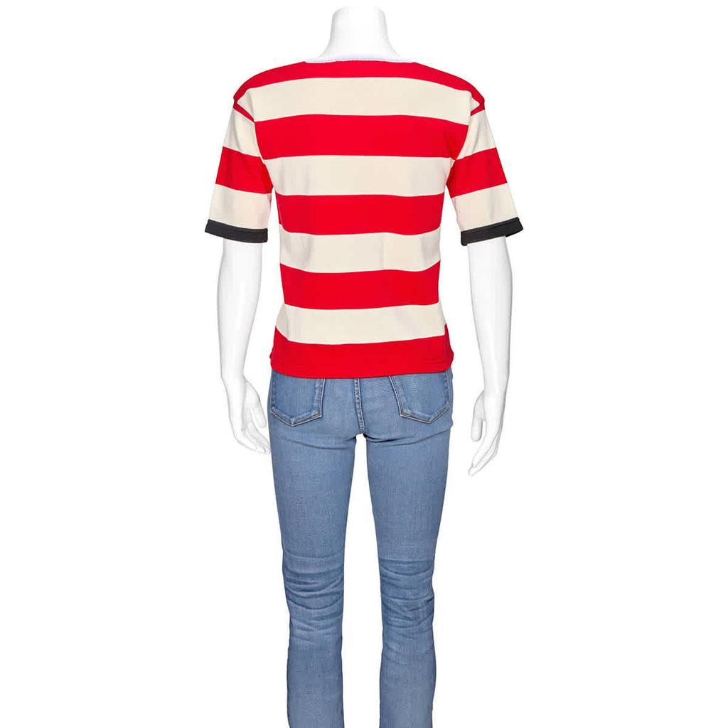 商品Marni|Marni Ladies Striped Crewneck Shirt, Brand Size 42 (US Size 8),价格¥1719,第5张图片详细描述