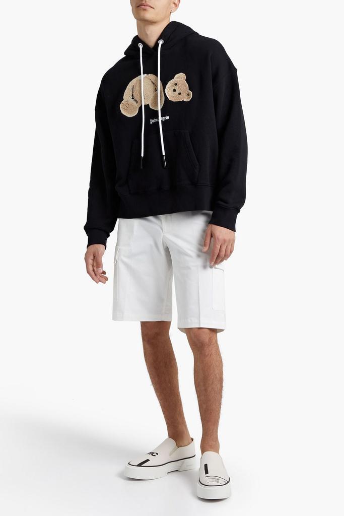 商品Palm Angels|Oversized embroidered French cotton-terry hoodie,价格¥3793,第4张图片详细描述