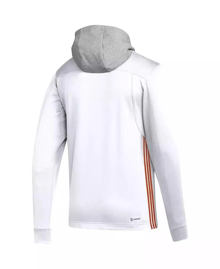 商品Adidas|Men's White Philadelphia Flyers Refresh Skate Lace AEROREADY Pullover Hoodie,价格¥772,第3张图片详细描述