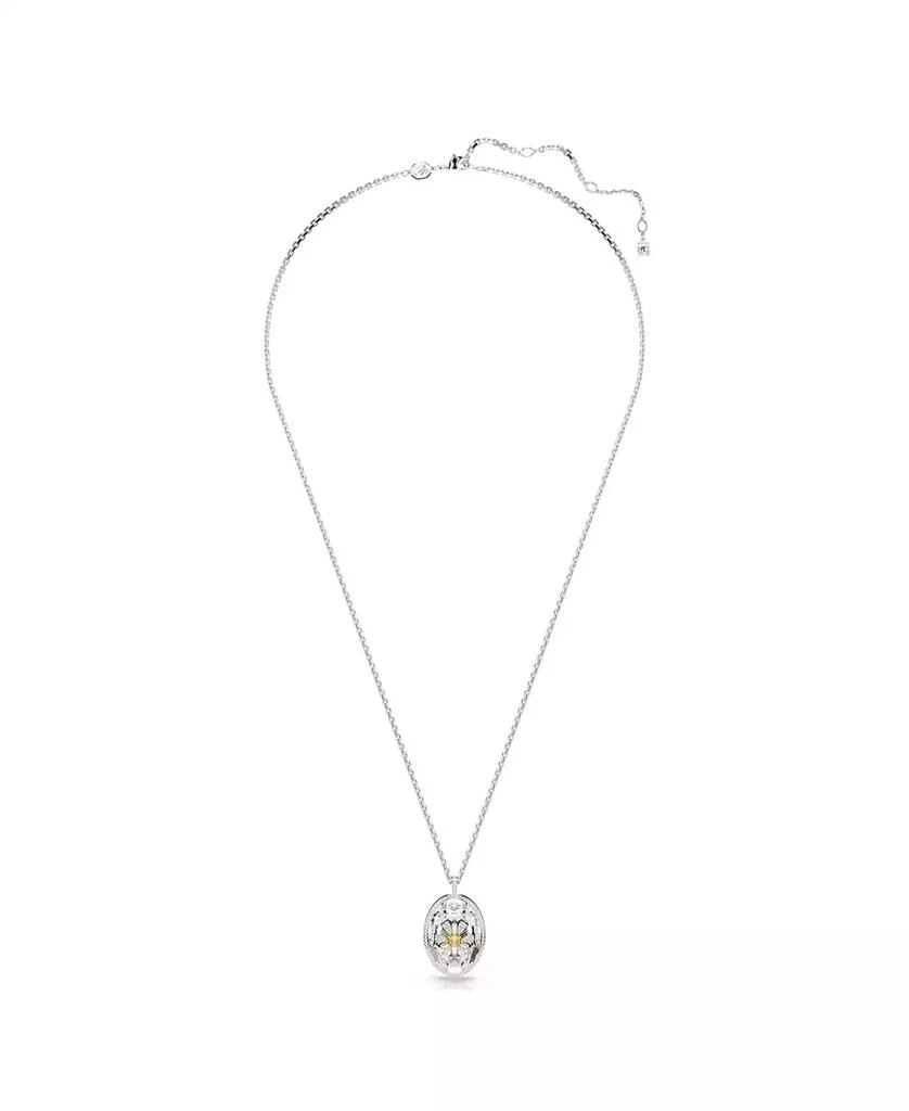 商品Swarovski|Flower, Yellow, Rhodium Plated Idyllia Pendant Necklace,价格¥2247,第4张图片详细描述