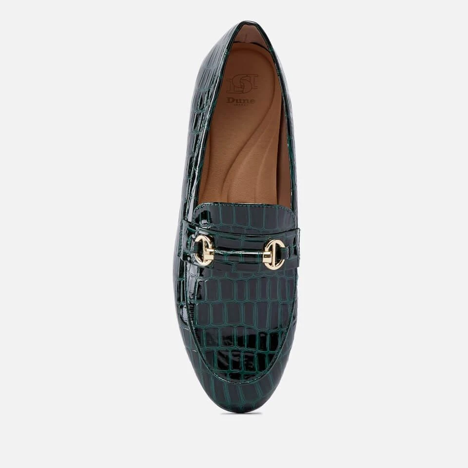 商品Dune|DUNE GRANGE CROC-EFFECT LEATHER LOAFERS,价格¥432,第3张图片详细描述