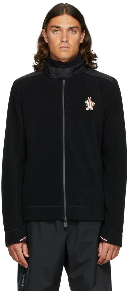 商品Moncler|Black Zip-Up Cardigan Jacket,价格¥6372,第1张图片