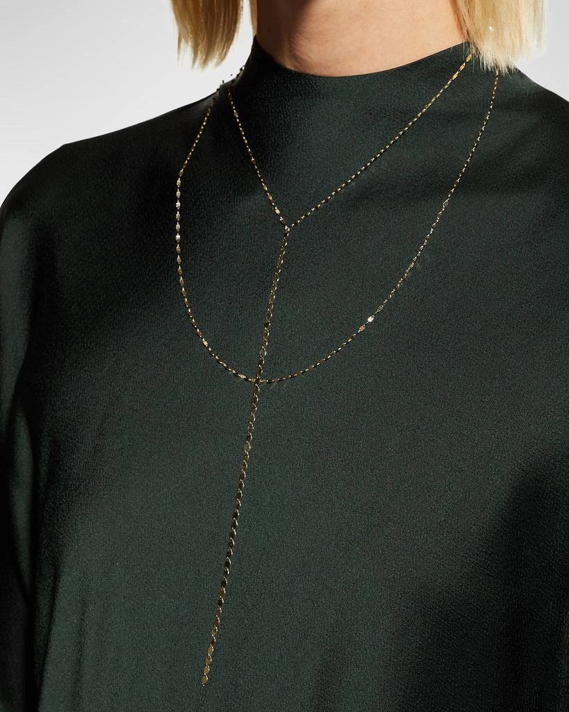 商品LANA|Nude Blake Chain Drop Necklace,价格¥7613,第3张图片详细描述