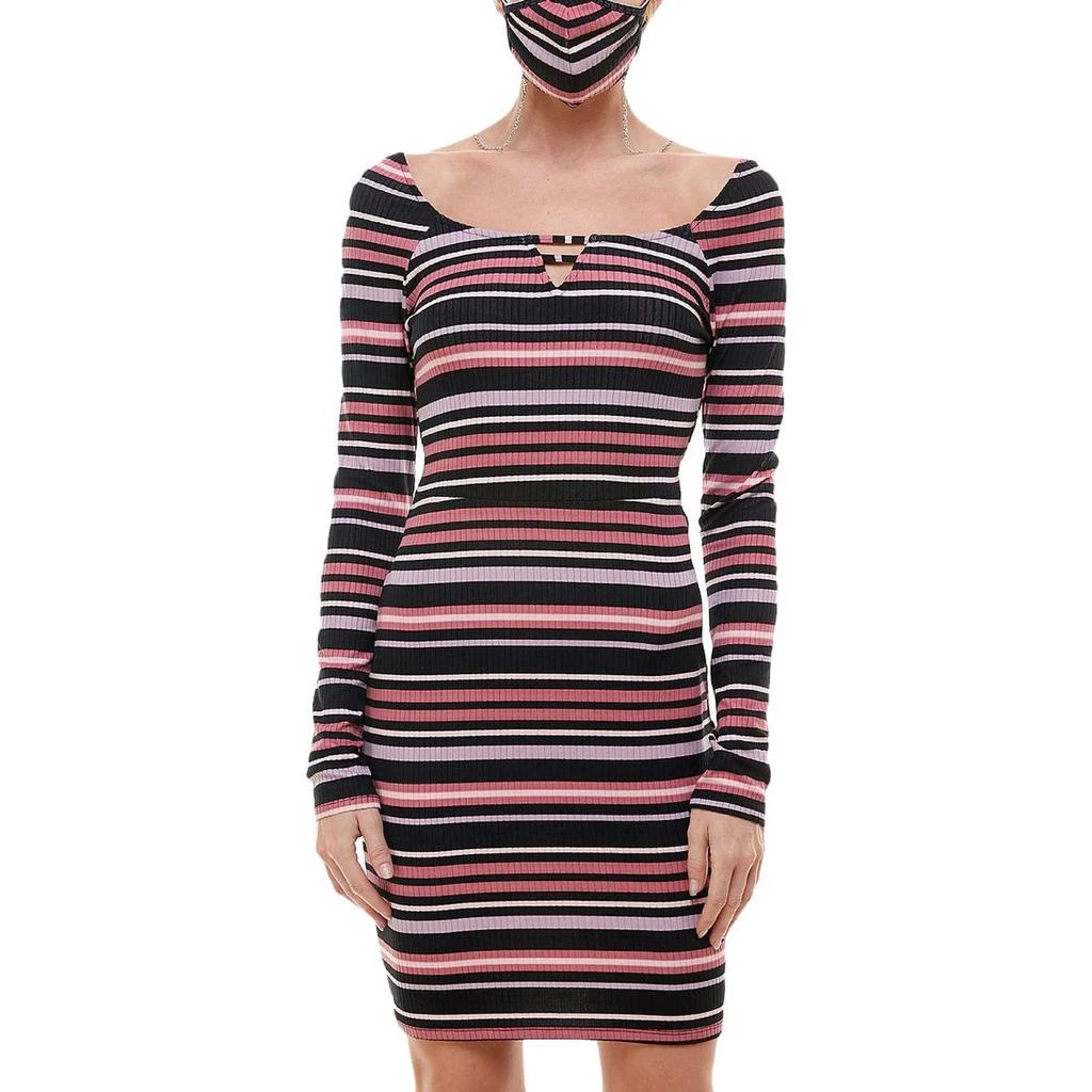 商品Planet Gold|Planet Gold Womens Juniors Striped Short Sweaterdress,价格¥16,第1张图片