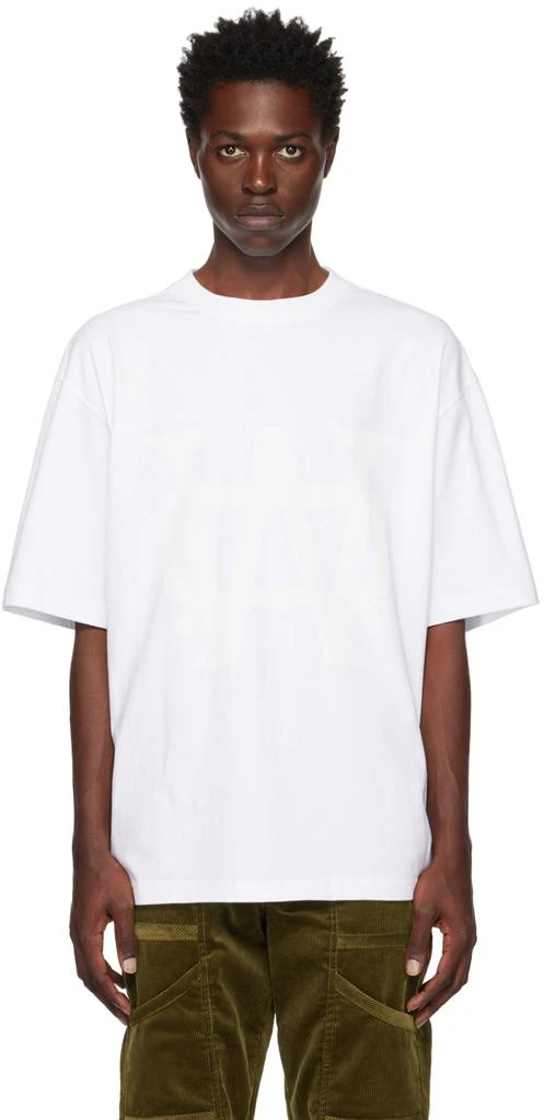 商品We11done|White 'WD' T-Shirt,价格¥540,第1张图片