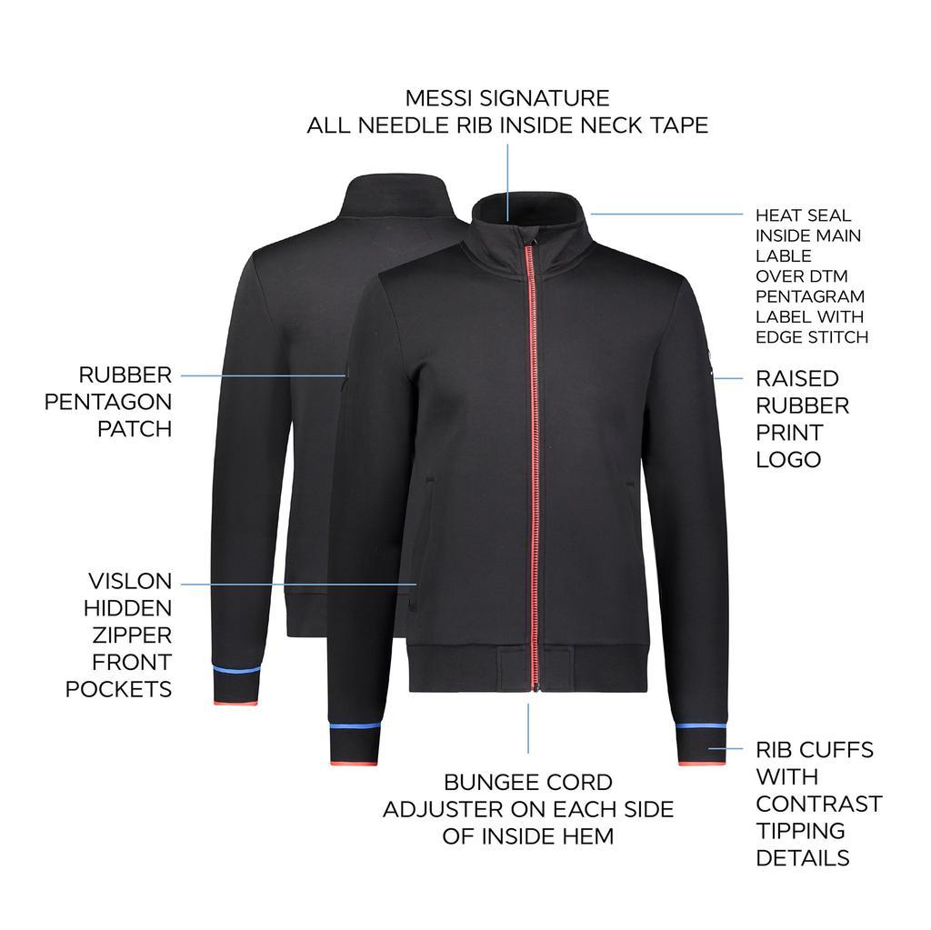 商品The Messi Store|Messi Signature Cuff Track Jacket - Black,价格¥736,第5张图片详细描述