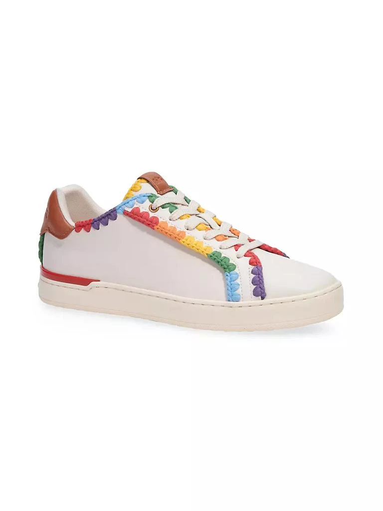 商品Coach|Pride Leather Low-Top Sneakers,价格¥850,第2张图片详细描述